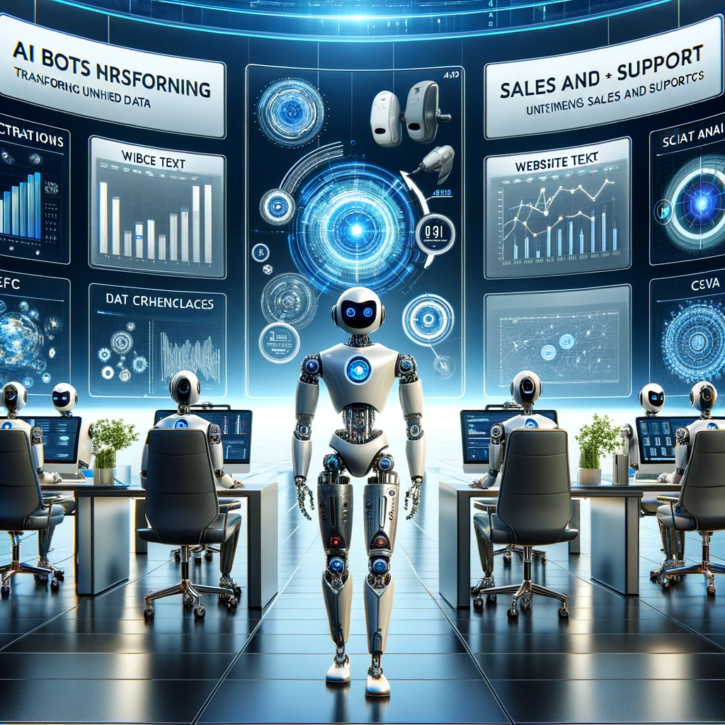 image of ai bot transforming sales and tech support